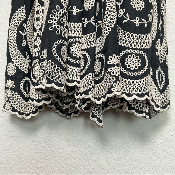 LOVESHACKFANCY Floral Embroidered Sleeveless V-Neck Fit & Flare Midi Dress S - Picture 4 of 8